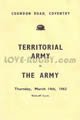 Territorial Army Army (UK) 1963 memorabilia